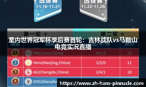室内世界冠军杯季后赛首轮：吉林战队vs马鞍山电竞实况直播